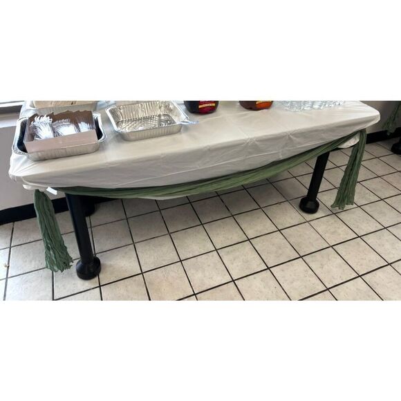 10 cream 9 sage 10” cheese clothes decor wedding / party - Picture 6 of 6